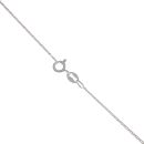 Silver Cubic Zirconia Cluster Pendant And Chain 18" By Icesia
