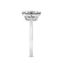 9ct White Gold 2.00ct Emerald Cut Lab Grown Diamond Solitaire Ring Lab Grown