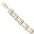 9ct Yellow Gold Waffle Style Fancy Bracelet 6.5"