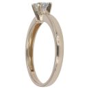 9ct Yellow Gold Cubic Zirconia Single Stone Ring