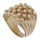 9ct Yellow Gold Five Row Keeper Ring