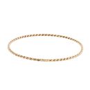 9ct Yellow Gold Patterned Twist Bangle