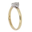 18ct Yellow Gold 0.29ct Marquise and Brilliant Cut Diamond Fancy Ring