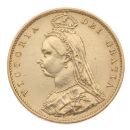 1887 Victoria Jubilee Head UK Half Sovereign Coin