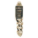 14ct Yellow Gold Monaco Classic Black Cubic Zirconia Pave Drop Pendant