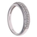 18ct White Gold 0.75ct Brilliant Cut Diamond Half Band Fancy Ring