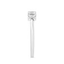 9ct White Gold 0.50ct Emerald Cut Lab Grown Diamond Five Stone Ring