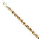 9ct Yellow Gold Rope Bracelet 8.5"