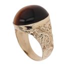 9ct Yellow Gold Tiger's Eye Patterned Signet Ring