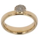 18ct Yellow Gold 0.15ct Brilliant Cut Diamond Cluster Ring