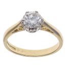 18ct Yellow Gold 0.75ct Brilliant Cut Diamond Solitaire Ring
