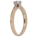 18ct Yellow Gold 0.29ct Millenium Cut Diamond Solitaire Ring