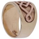 9ct Yellow and Rose Gold Annwyl Clogau Ring