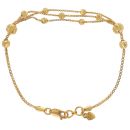 22ct Yellow Gold Fancy Triple Strand Bracelet 7"