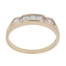 9ct Yellow Gold Cubic Zirconia Half Eternity Ring