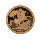 1993 Elizabeth II Third Portrait UK Half Sovereign Boxed with Proof