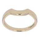 9ct Yellow Gold Plain Wishbone Ring