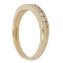 18ct Yellow Gold 0.25ct Brilliant Cut Diamond Half Eternity Ring