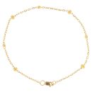 22ct Yellow Gold Diamond Cut Junction Bracelet 7"