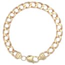 9ct Yellow Gold Curb Bracelet 8.5"