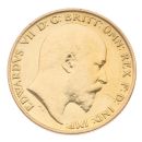 1910 Edward VII Large Head UK Half Sovereign Coin