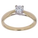 18ct Yellow Gold 0.40ct Brilliant Cut Diamond Solitaire Ring