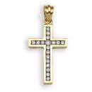 18ct Yellow Gold 0.18ct Diamond Cross