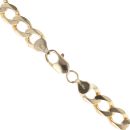 9ct Yellow Gold Curb Chain 22"