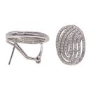 14ct White Gold 1.00ct Single Cut Diamond Fancy Earrings