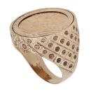 9ct Yellow Gold 1911 George V Half Sovereign Coin Ring
