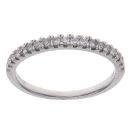 18ct White Gold 0.25ct Brilliant Cut Diamond Half Eternity Ring