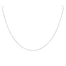 Silver Snake And Bead Chain 16" By Icesia