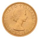 1958 Elizabeth II First Portrait UK Full Sovereign Coin