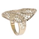 14ct Yellow Gold Patterned Ring