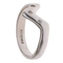 18ct White Gold 0.03ct Brilliant Cut Diamond Wishbone Ring