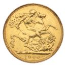 1900 Victoria Old Head UK Full Sovereign Coin