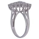 9ct White Gold 1.00ct Brilliant Cut Diamond Cluster Ring
