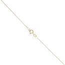 18ct Yellow Gold 0.12ct Brilliant Cut Diamond Bar Pendant And Chain 20"