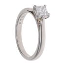 Platinum 0.50ct Princess Cut Diamond Solitaire Ring