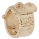 9ct Yellow Gold Patterned Buckle Ring