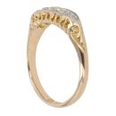 18ct Yellow Gold 0.45ct Old Cut Diamond Five Stone Ring