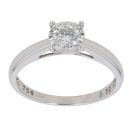 18ct White Gold 0.50ct Brilliant Cut Diamond Solitaire Ring