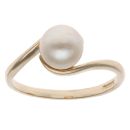 9ct Yellow Gold Pearl Single Stone Ring