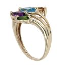 9ct Yellow Gold Multi Gemstone Fancy Ring