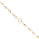 14ct Yellow And White Gold Oval Greek Key Chain 24"