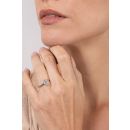 9ct White Gold 1.00ct Emerald Cut Lab Grown Diamond Solitaire Ring