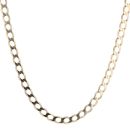 9ct Yellow Gold Curb Chain 22"