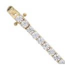 9ct Yellow Gold Cubic Zirconia Tennis Bracelet 7.5"
