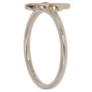 9ct Yellow and Rose Gold 0.01ct Diamond and Bohemia Blue Sapphire Clogau Ring
