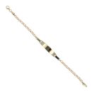 14ct Yellow Gold Belcher 5.5" ID Bracelet